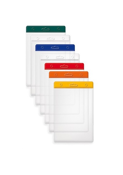 3512 Plastik Kart Poşeti - Dikey-54X86-Renkli Başlık-Beyaz 100 Lü fiyatları