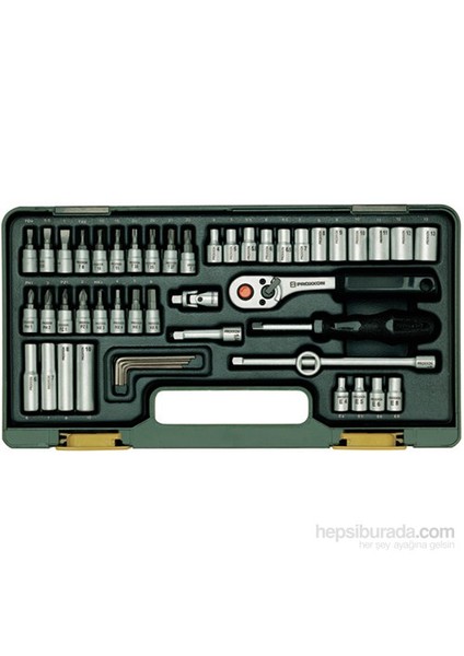 23280 1/4" Cırcır Kollu 50 Parçalı Lokma ve Bits Takımı