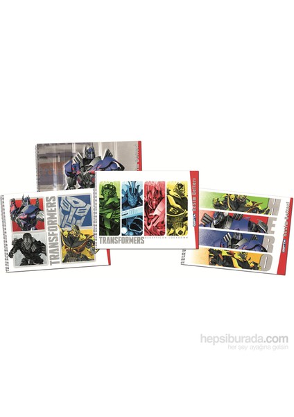 Gıpta 5768 Transformers Spiralli Resim Defteri 17x24 cm 15 Yaprak