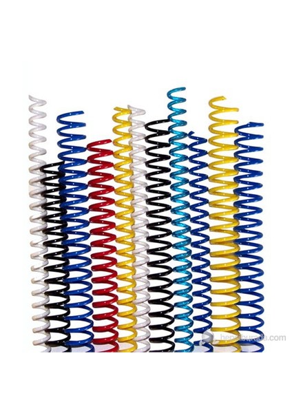 coil 16 mm Plastik Helezon Spiral Beyaz 100 Lü (235 16 00)