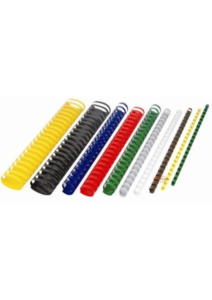 12 mm Beyaz Plastik Spiral Cilt Malzemesi 100’lü