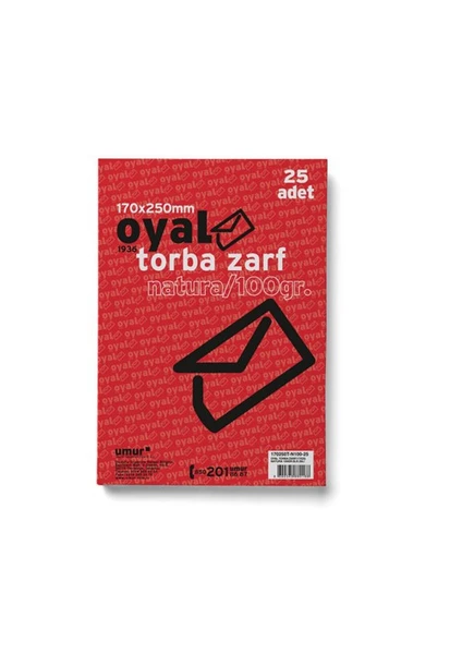 Torba Zarf (17X25) 100 gr 25'li