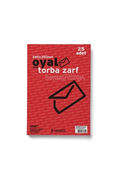 Oyal Zarf Torba 26X35 110Gr Beyaz Slk 25 Li