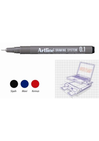 Çizim Kalemi Drawing System 231 Kırmızı fiyatları