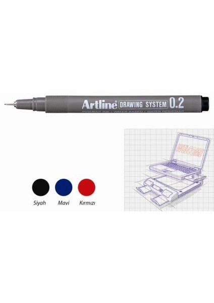 Çizim Kalemi Drawing System 232 Siyah