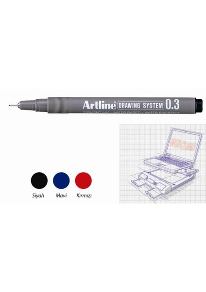 Çizim Kalemi Drawing System 233 Mavi fiyatları