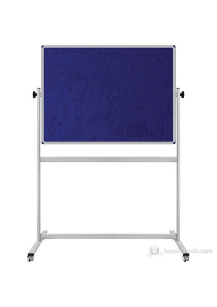 187 120X140 Kumaş Kaplı Çift Tarflı Pano Mobil
