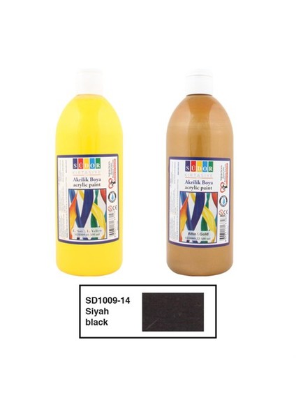 1009-09 Akrilik Boya 500 ml Siyah