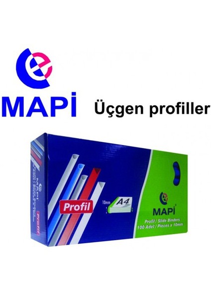 Üçgen Profil 6 mm Siyah 100'lü (214 06 01)