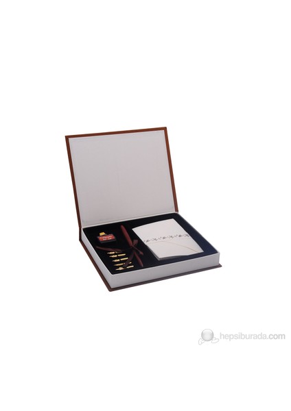 Calligraphy Pen Set Ahşap Zarflı Set Sk-080
