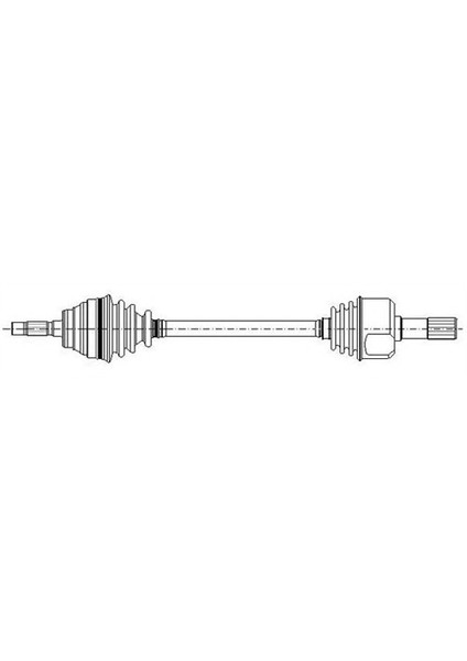 4490230 Ön Aks Sağ Corsa D 1.3 Cdtı 06=> (954X25x25)