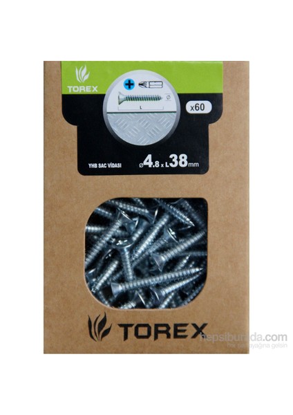 4.8X38 Dın 7982 Yhb Sac Vıdası 60 Adet