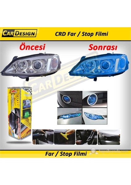 CRD Far / Stop Filmi MAVİ 30 cm x 10 Metre (Rulo)