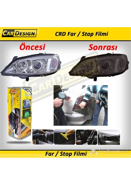 CRD Far / Stop Filmi SİYAH 30 cm x 10 Metre(Rulo)