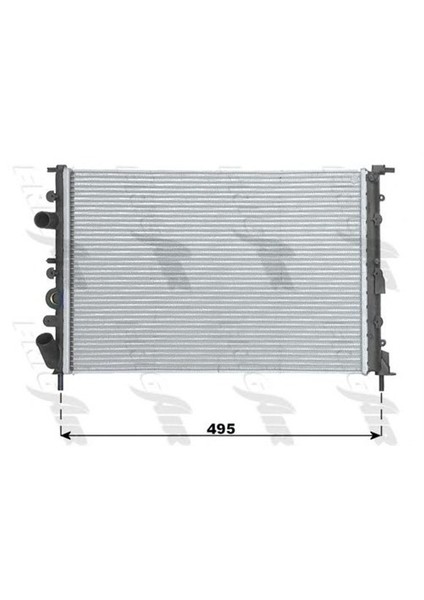 0514172Al Radyator Su 2 Sıra Al / Pl ( Renault : Megane 1.6 )