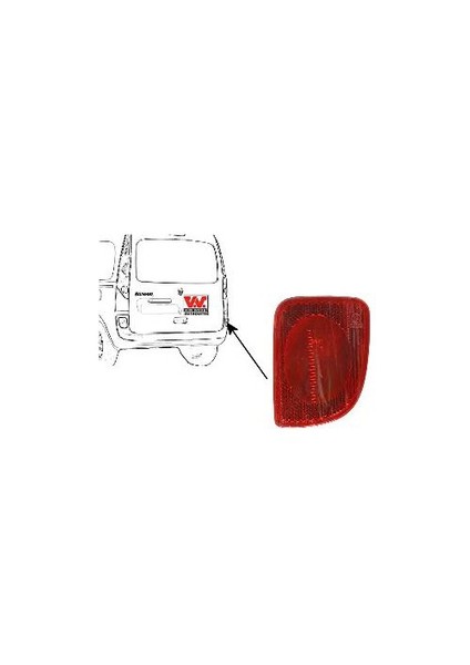 3712 Arka Tampon Reflektoru Sag Kango 09-