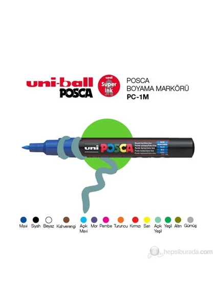 Uni Posca Boyama Markörü 1M 1'li (PC-1M)