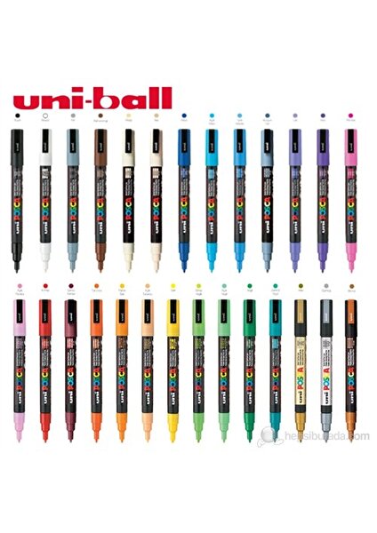 Uni Posca Boyama Markörü 3M 1'li (PC-3M)