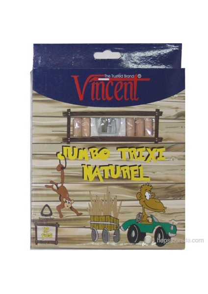 Trixi Natürel Kuru Boya Kalemi 12'li