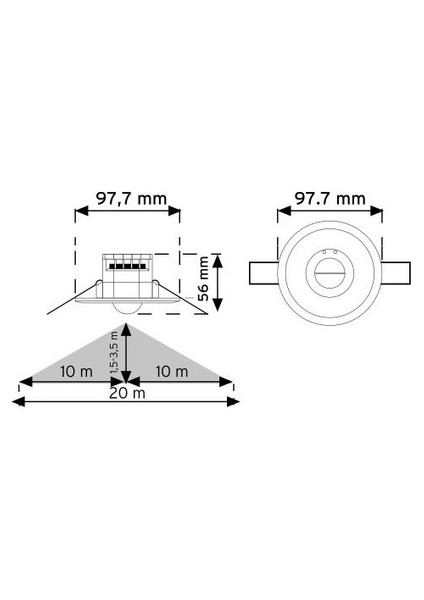 Nade Sensör Tavan Tipi Hf (Radar) 10366
