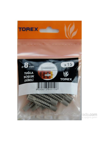 Tuğla Boşluk Dübeli 8 Mm 15 Adet