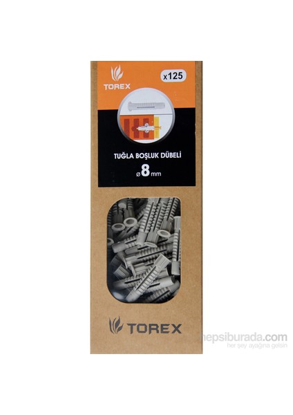 Tuğla Boşluk Dübeli 8 Mm 125 Adet