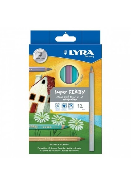 Super Ferby Metalik Kuruboya 12'Li Paket L3721122
