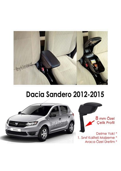 Dacia Sandero Kol Dayama Kolçak Siyah