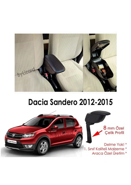 Bylizard Dacia Sandero Stepway Kol Dayama Kolçak Siyah