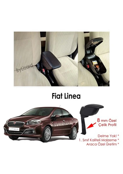 Bylizard Fiat Linea Kol Dayama Kolçak Siyah