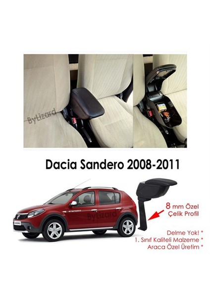 Dacia Sandero Stepway Kol Dayama Kolçak Siyah