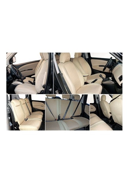 Hyundai Accent Admire Krem (Bej) renk Araca özel Oto Koltuk Kılıfı