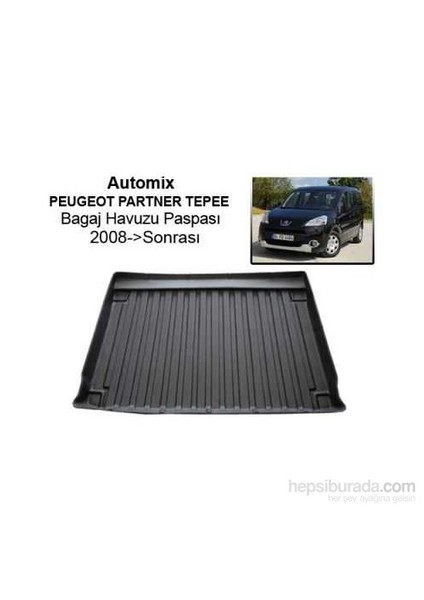 Peugeot Partner Tepee Combi Bagaj Havuzu 2008 Sonrası