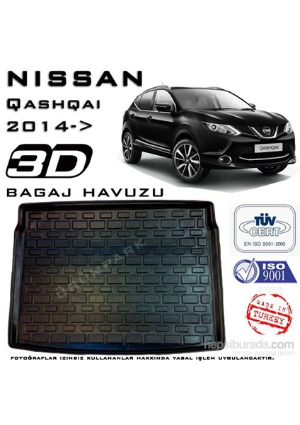 Nissan Qashqai Bagaj Havuzu 2014 Sonrası