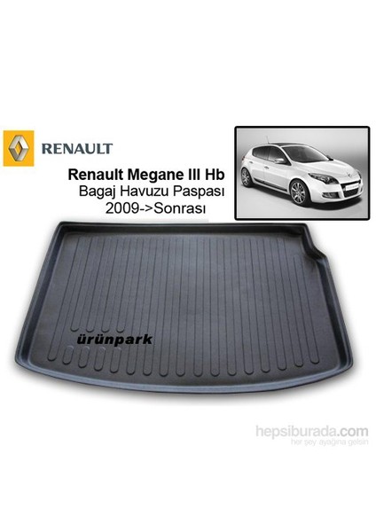 Renault Megane 3 Bagaj Havuzu Megane 3 Paspas