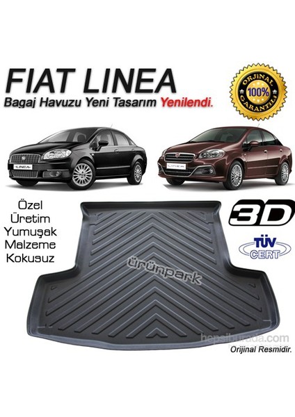 Fiat Linea Bagaj Havuzu Paspası Linea Bagaj Paspası