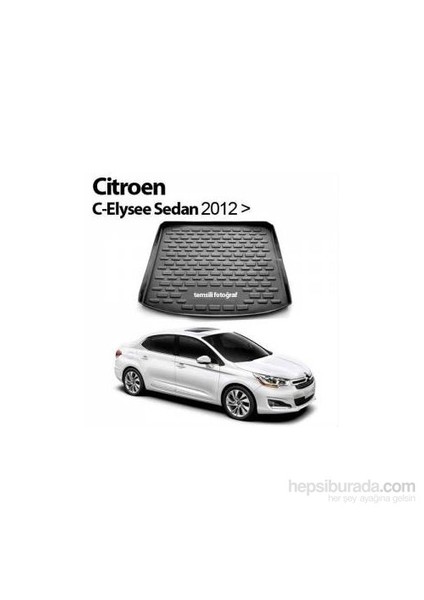 Citroen C-Elysee Sedan Bagaj Havuzu Paspası 2012