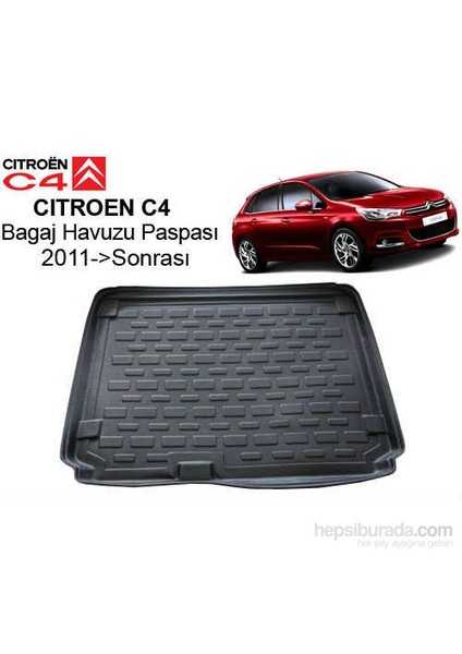 Yeni Citroen C4 Bagaj Havuzu Bagaj Paspası 2012 Sonrası