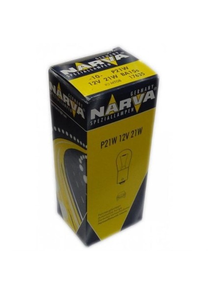 Narva P21w 12V 21W 10'Lu Paket Ba15s 17635