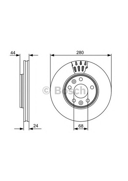 0986479553 Ön Fren Aynası Mgn Iıı-Fluence-Lgn Iıı-Scenıc Iıı 1.6-2.0-1.5 Dcı-Duster 1.5 Dcı (280X24x5dlhavalı)