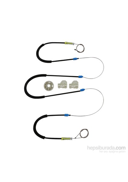 VW Polo MK3 6N1 6N2 Hatchback 1994-2001 4/5 Kapı 6N4837461 İçin Ön Sol Kapı Cam Kriko Tamir Seti