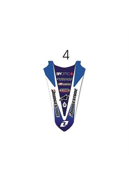 Sticker Master Motosiklet Ön Çamurluk Sticker-4 Oto Motor Pc Etiket