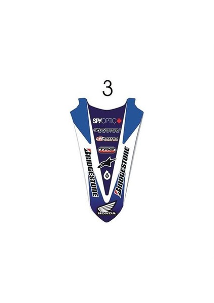 Sticker Master Motosiklet Ön Çamurluk Sticker-3 Oto Motor Pc Etiket