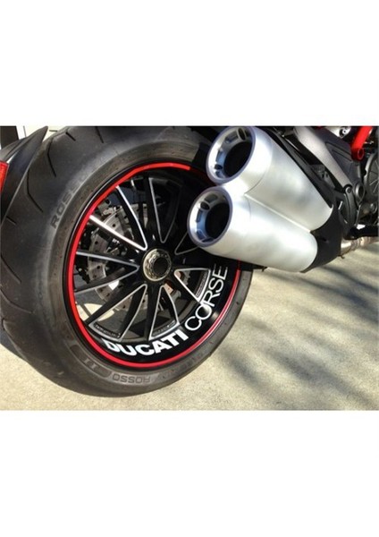 Sticker Master Ducati Jant İçi Sticker Oto Motor Pc Etiket