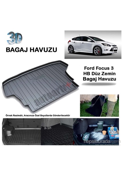 Ford Focus 3 Hb Düz Zemin Bagaj Havuzu-9007570