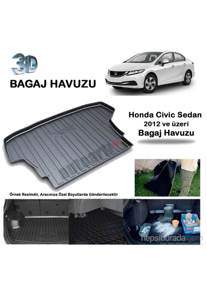 Honda Civic Sedan Bagaj Havuzu 2012/Üzeri-9007585