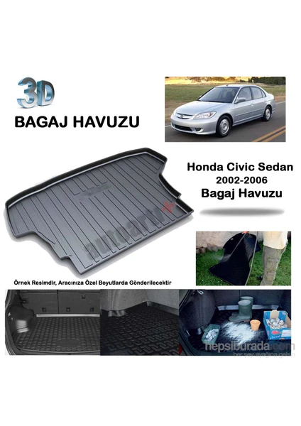 Honda Civic Sedan Bagaj Havuzu 2002/2006-9007587