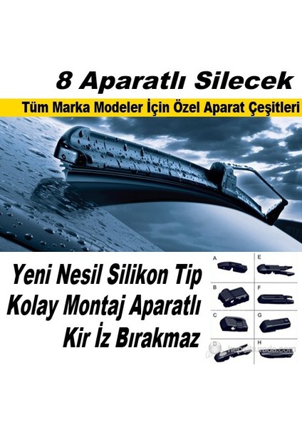 Silecek Yeni Nesil 8 Aparatlı 380 mm 41186