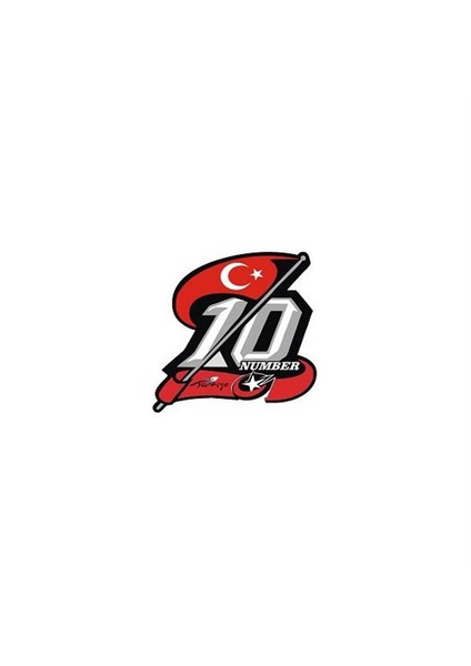 Sticker Master 10 Numara Bayrak Sticker Oto Motor Pc Etiket