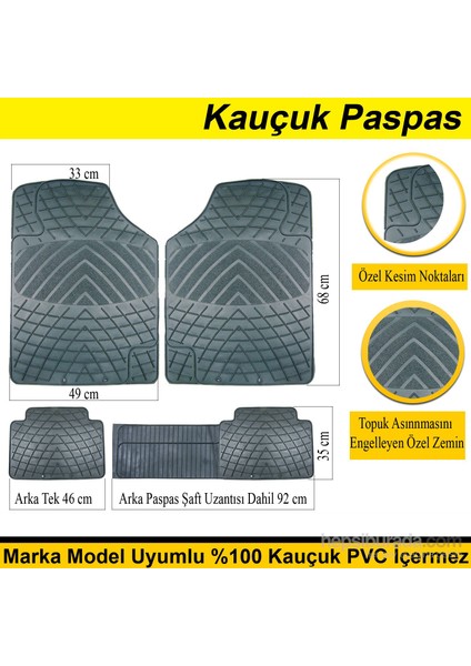 Universal Sport Kauçuk Paspas 42124